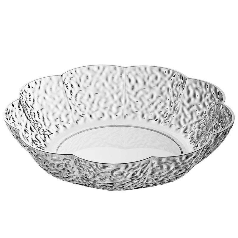PET Fruit Plate Snack Dish Household Household Kitchen Flower Fruit Plate